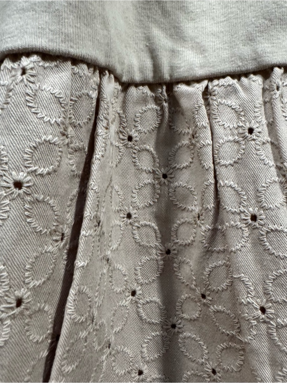 Liz Claiborne Taupe Tiered Maxi Skirt with Eyelet Panels - Picture 5 of 13